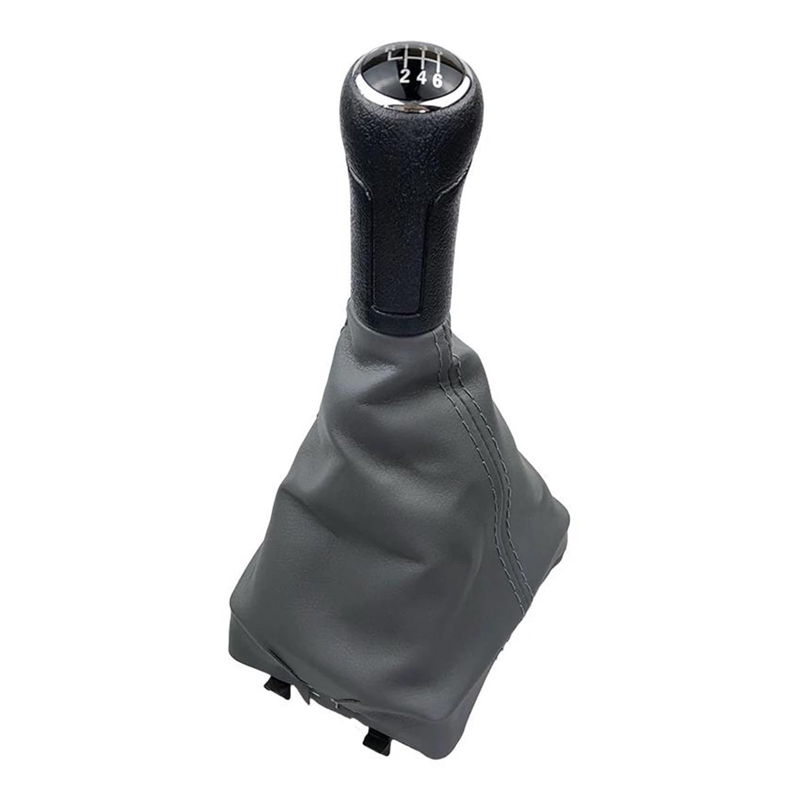 MOCALUX Gear Stick Shift Lever Knob for VW for Polo 9N 9N2 2002-2009 Gear Shift Knob Shifter Lever Stick Gaiter Boot Modification Parts(E,for 6 Speed)