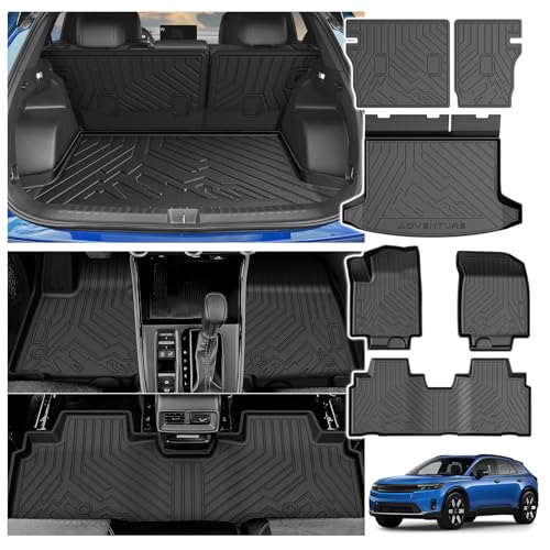 Powerty Floor Mat for Honda Prologue & Chevrolet Blazer EV 2024 2025 2026 All Weather TPE Custom Trunk Cargo Mat Liner with Backrest Mat Replacement for Honda Prologue Accessories