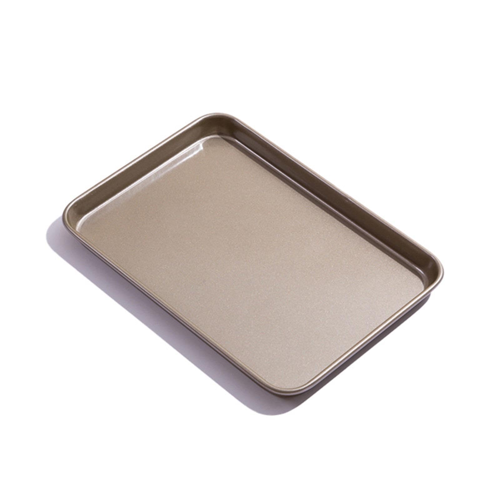 FACAILUO Carbon Steel Rectangular Baking Pan Tray with Nonstick Coating for High Temperatures Baking and Professional Kitchen Use
