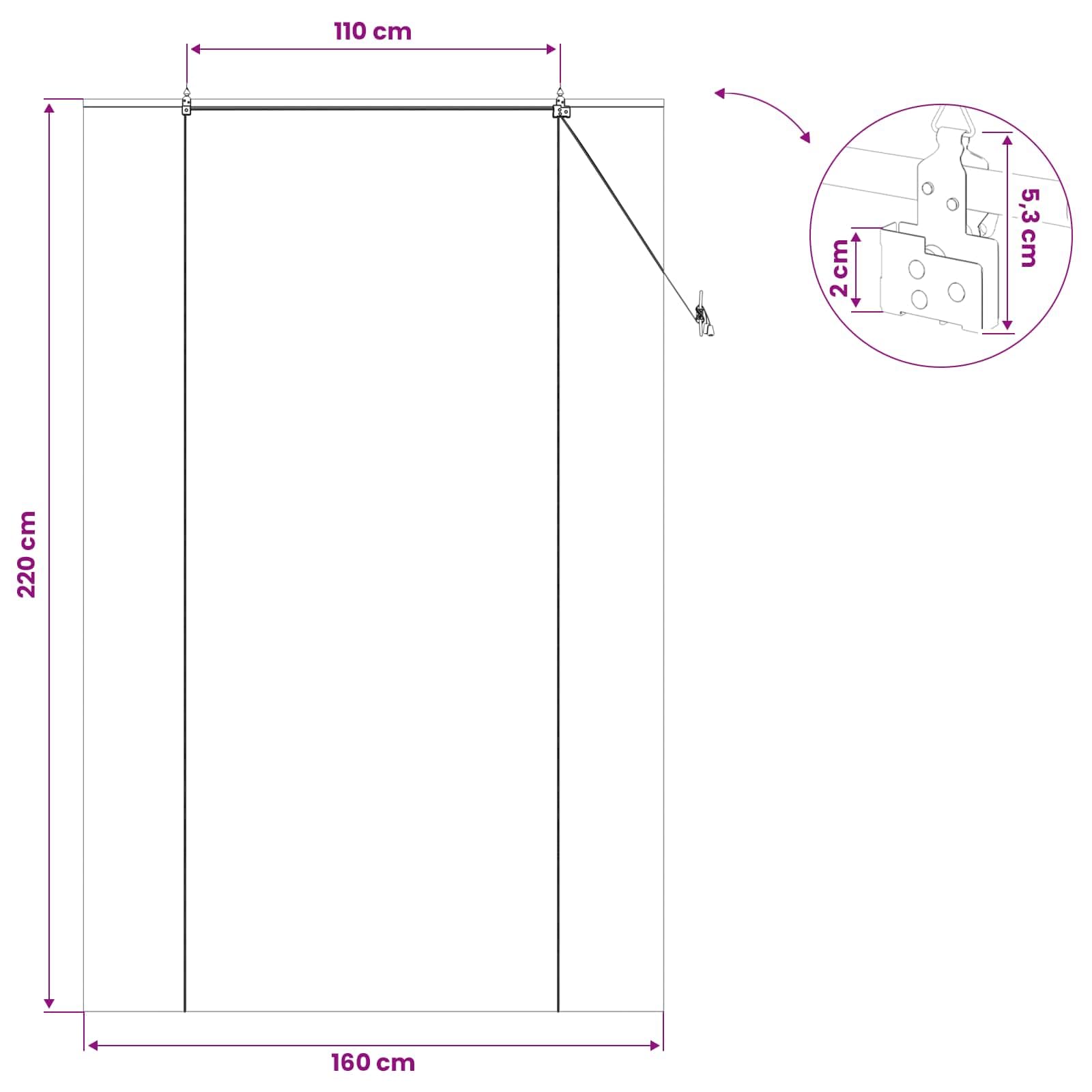 vidaXL Store Enrouleur Naturel 160 x 220 cm Bambou