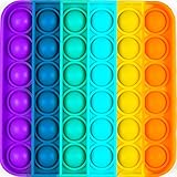 All-New Totti Pop Fidget Toy Satisfying Big Pop Push Pop Bubble Rainbow Fidget Sensory Toy Stress and Anxiety Relief Novelty Gift for Both Children & Adults Education & Craft Supplies