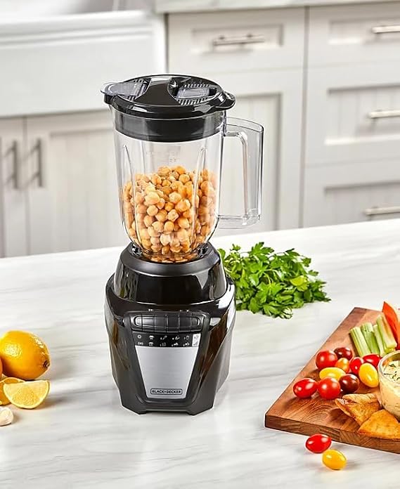 BLACK+DECKER 700W Stainless Steel 6-Tip IceCrush Blender, 8 Speeds + Pulse, 7-Cup Ergonomic Jar (56oz), Ice Crushing & Smoothie Maker