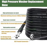 6M Hochdruckschlauch Ersatzschlauch mit M22-14mm Ersatzschlauch für Kärcher K2 K3 K4 K5, Ersatz für Kärcher Systeme 2000-2007 Hochdruckreiniger (ältere Modelle) – Ansicht 2