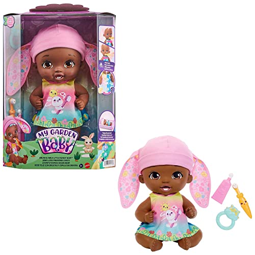 Muñeca My Garden Baby Conejo Peine y Sonrisa 12 pulg miniatura 3