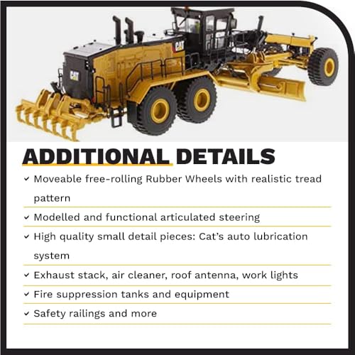Diecast Masters Caterpillar 24 Motor Grader - High Line Series 1/50 Scale by Diecast Masters - Image 5