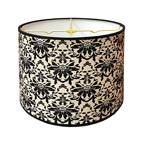 Image of Royal Designs, Inc. Trendy Decorative Handmade Lamp Shade, Made in USA, 12in, HBC-8078-12, Rorschach Floral