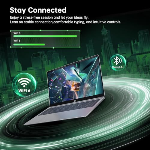 Image of HP Omnibook 5 AI Laptop,16 inch 2K (1920 x 1200) Laptop PC,Next Gen AI PC AMD Ryzen AI 7 350(NPU 50 Tops),16GB RAM,512GB SSD Laptops for Business, College, School, Photo Editing,Lifetime Office,Win 11
