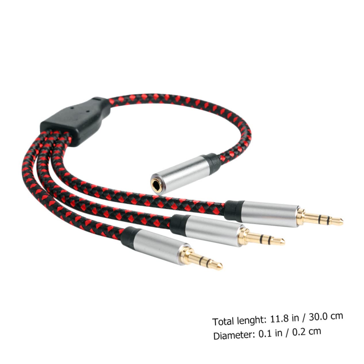 Angoily 3pezzi Audio Splitter Estensione Adattatore Audio Per Utilizzo Cuffie e Microfoni Compatibile Laptop e Smartphone Design Flessibile e Resistente