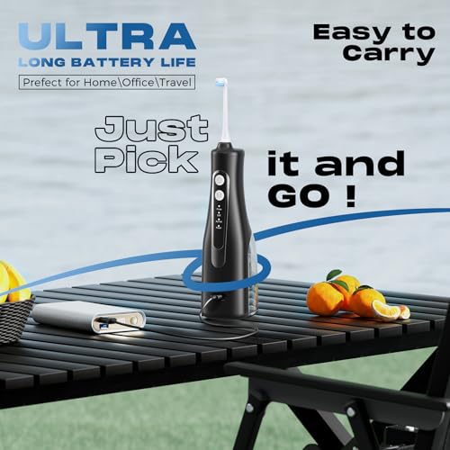 Portable Water Dental Flosser – Powerful 300ML Cordless Oral Irrigator (4 Modes, IPX7 Waterproof) - Image 7