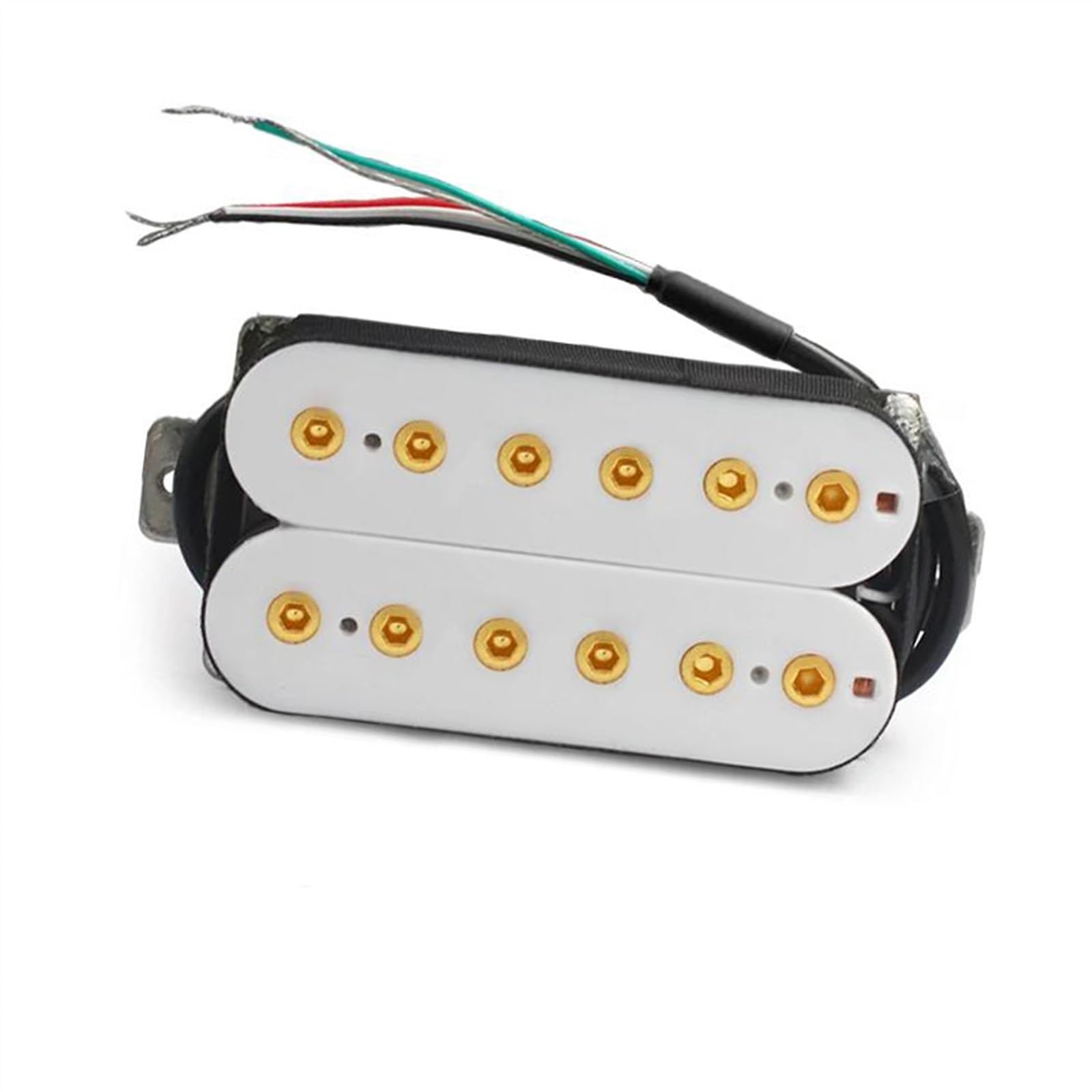 Professioneller E-Gitarren-Tonabnehmer Alnico5 Humbucker Coil Spliting Neck7.5K/Bridge15K Double Coil E-Gitarre Pickup Schwarz Gitarre Teil (Color : Neck 50MM)