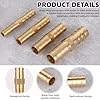 Giantree 20PCS Brass Hose Barb Fitting, 1/4" 5/16" 3/8" 1/2" (6 mm/8 mm/10 mm/12 mm) Barb Splicer Mender Hose Fittings, Brass Hose Barb Adapter Barb Fittings for Air/Fuel/Water/Oil Hose #2