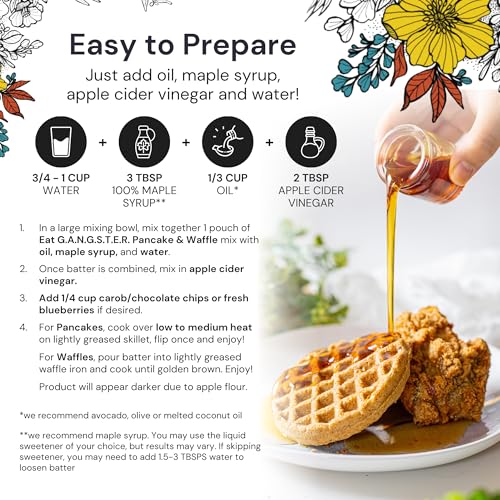 Image of eat G.A.N.G.S.T.E.R. Allergy-Friendly Vegan Pancake & Waffle Mix, 3 Pack