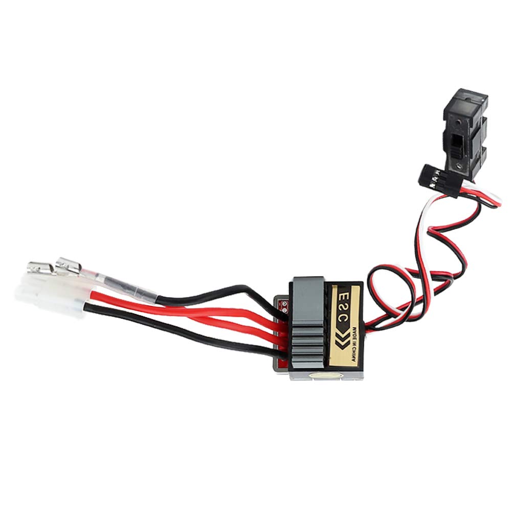 Drfeify ESC 20A Brushé – Contrôleur De Vitesse Avant/arrière/frein, Pour Moteurs 130-380, Voitures Et Bateaux RC