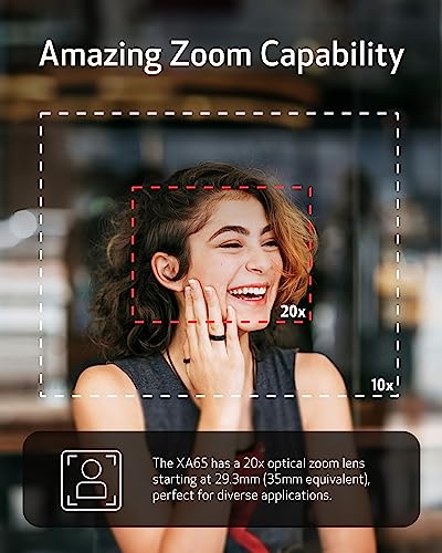 Image of Canon XA65 Pro Camcorder 1 /2.3 inch 4K UHD CMOS Sensor, 20x Optical Zoom, 800x Digital Zoom, Image Stabilization, 3G-SDI, HDMI, USB Live Streaming, Time Stamp On-Screen Display Recording, XLR Audio Inputs