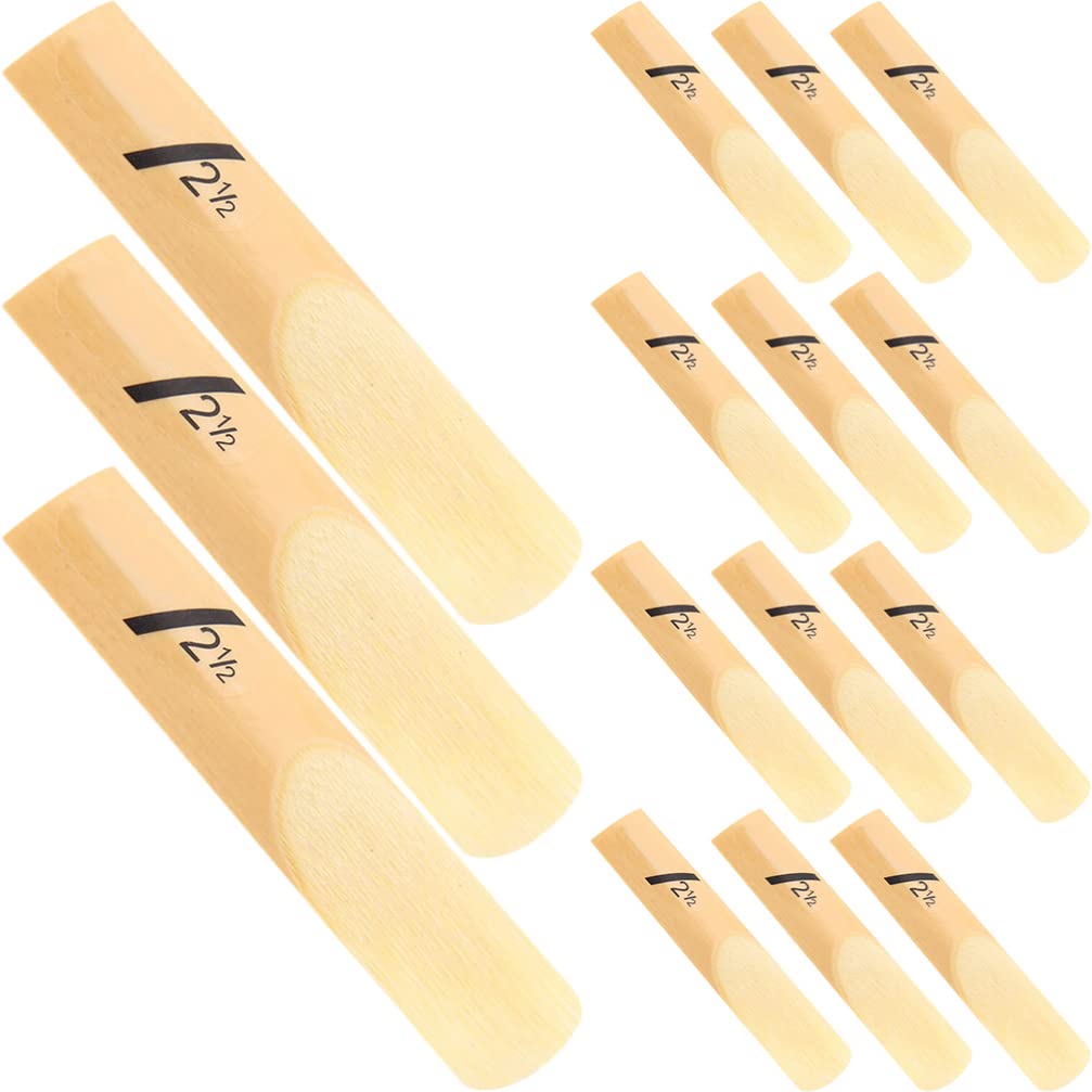 SUPVOX 50pcs Saxophone reed instrument baritone saxophone oboe replacement reed for beginner 2.5 sax reeds saxophone part reeds replacement for saxophone eb sax reeds major clarinet
