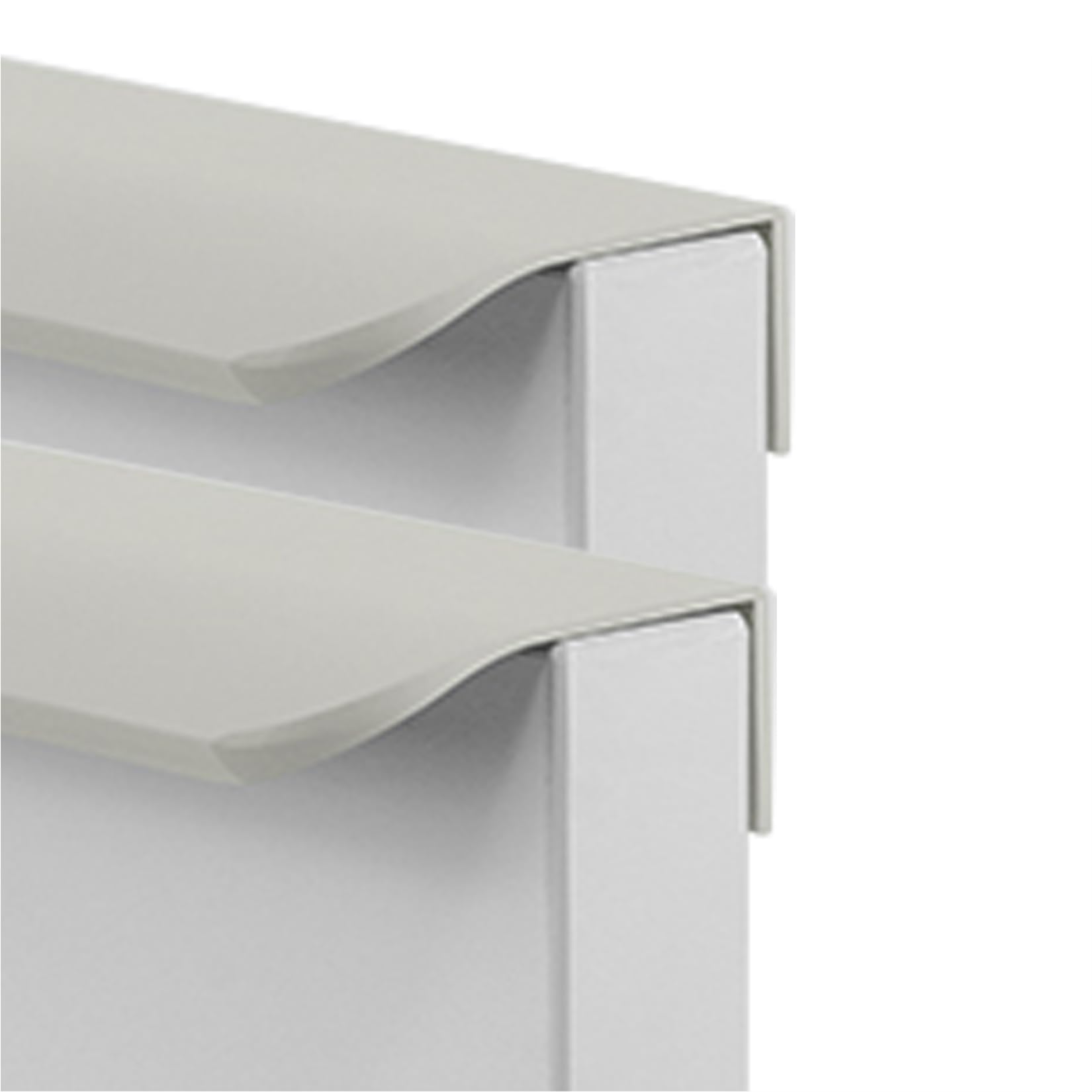 Fqflxy6589 Grey 2 Packs Cabinet Invisible Concealed Kitchen Cupboard Handles,Hidden Drawer Pulls,Finger Edge Pull Aluminum Alloy Furniture Profile Circular Arc Door Knob For Wardrobe,Bathroom (1200Mm,)