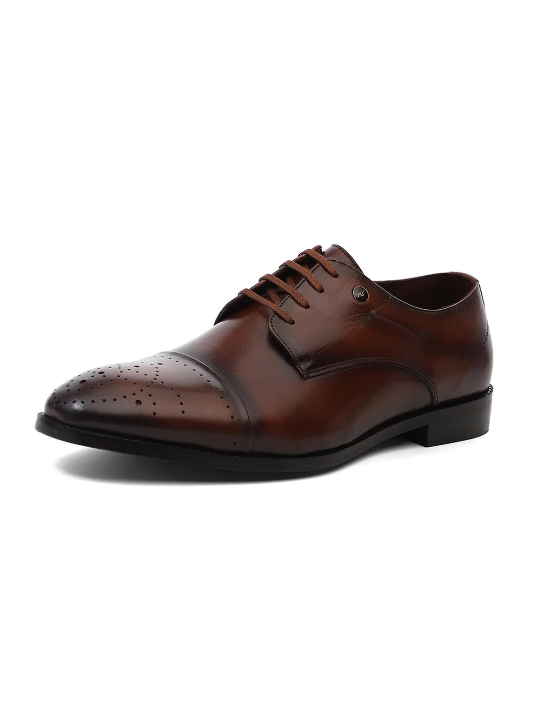 Men Black Lace Up Genuine Leather Formal Shoes-image-47