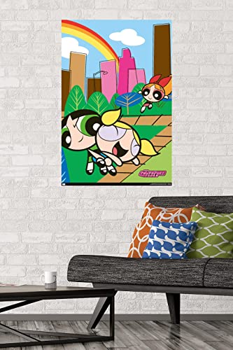 Trends International The Powerpuff Girls - Group Park Wall Poster, 22.375" x 34", Poster & Mount Bundle2
