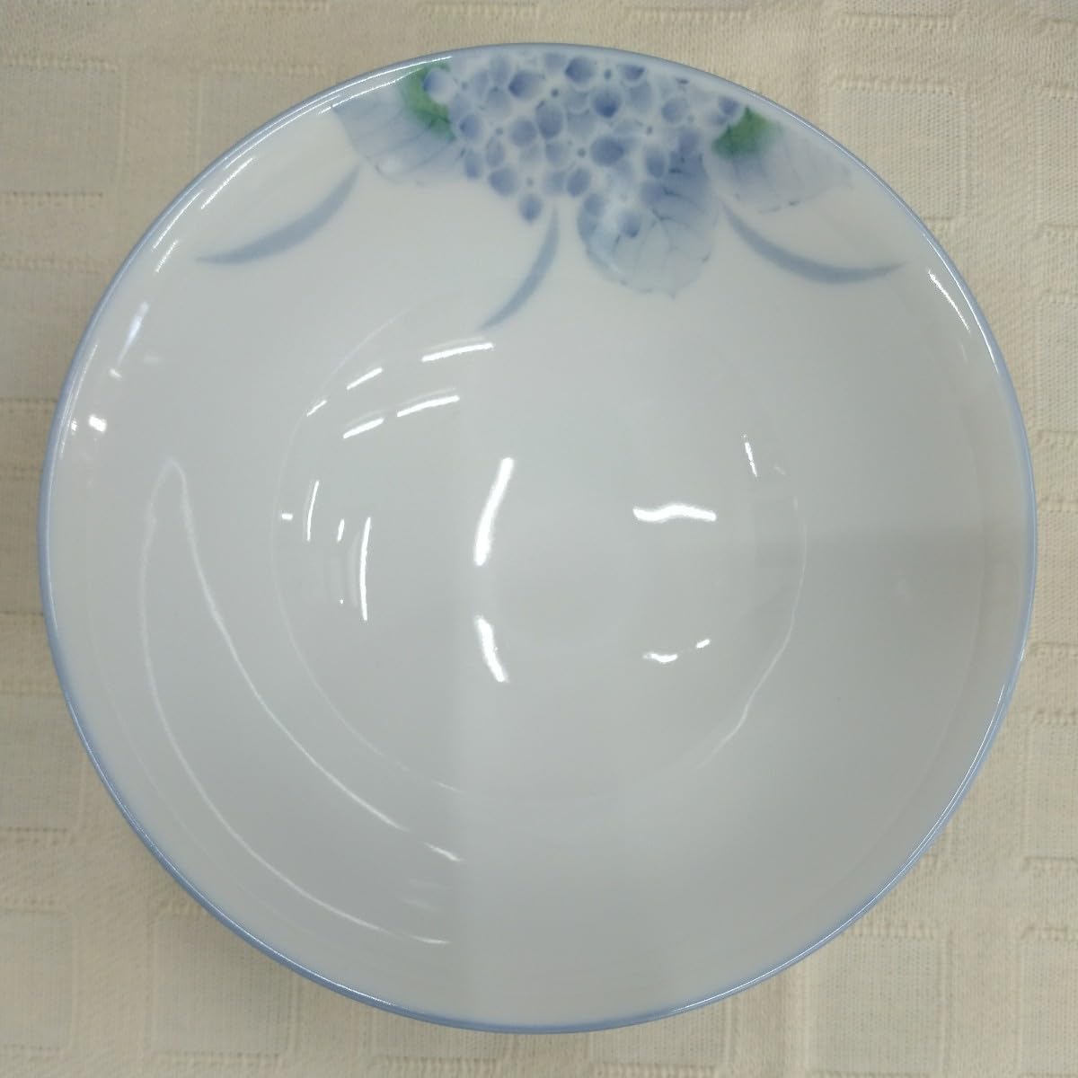 Amazon.co.jp: 保管品美濃焼 淡彩あじさい お茶碗 5個 (12cm 飯碗 中平