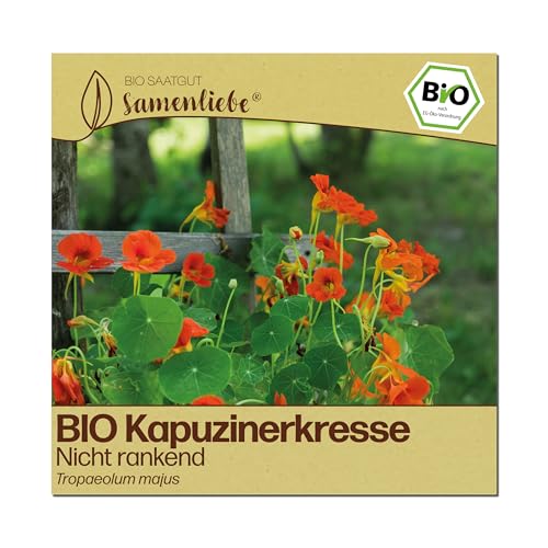 Samenliebe BIO Kapuzinerkresse Samen | nicht rankend - essbare Blüten - samenfestes BIO Saatgut
