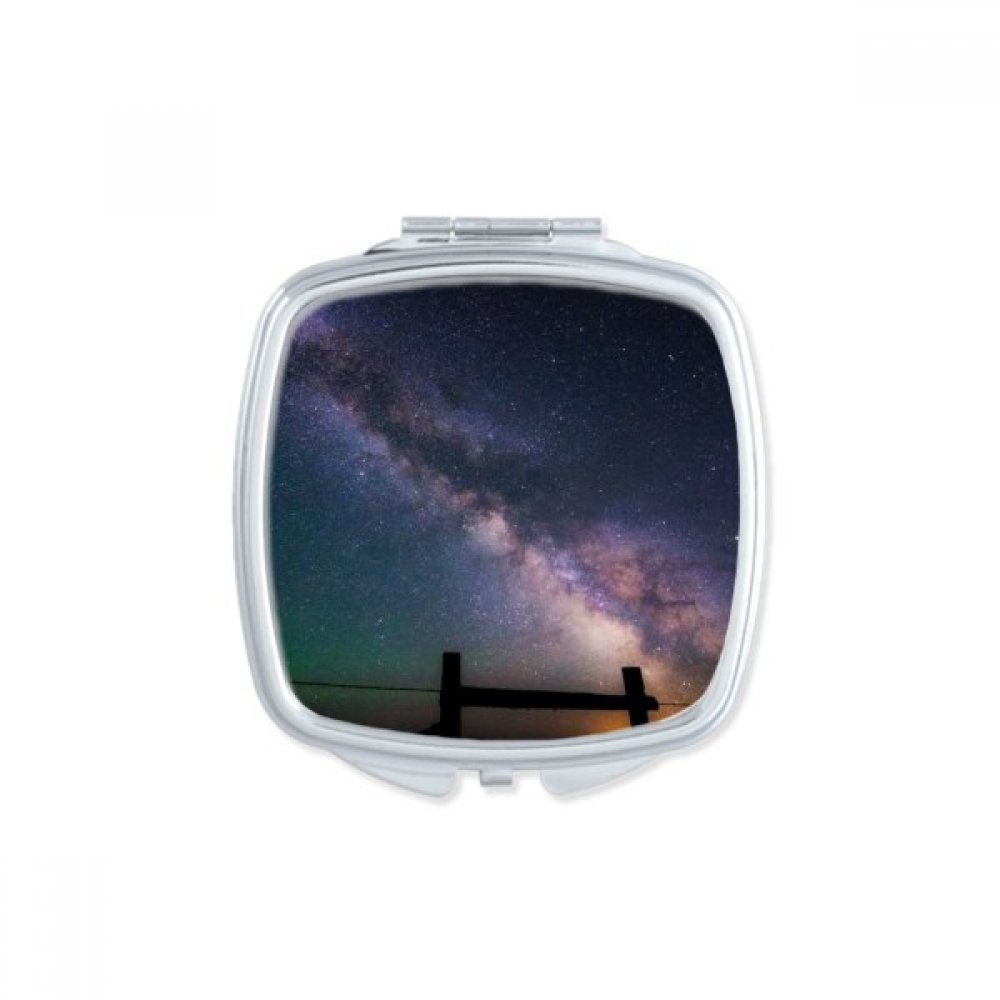 Miroir compact mignon motif étoiles et nuages idée cadeau petit et portable