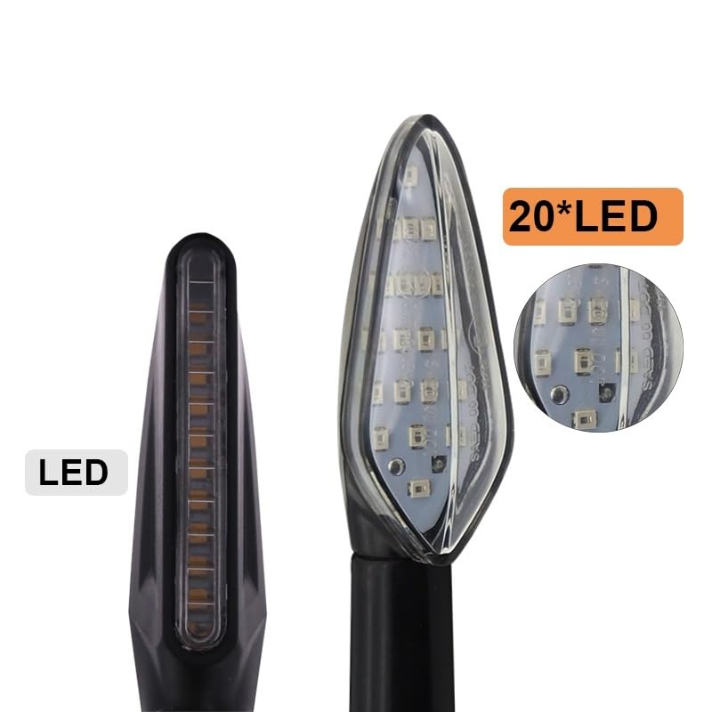 Intermitentes Motocicleta Intermitentes de motocicleta homologados E4 Intermitente EMark Luz LED para Relé incorporado para