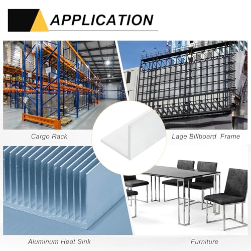 Angle en aluminium pour étagères supports bricolage et industriel