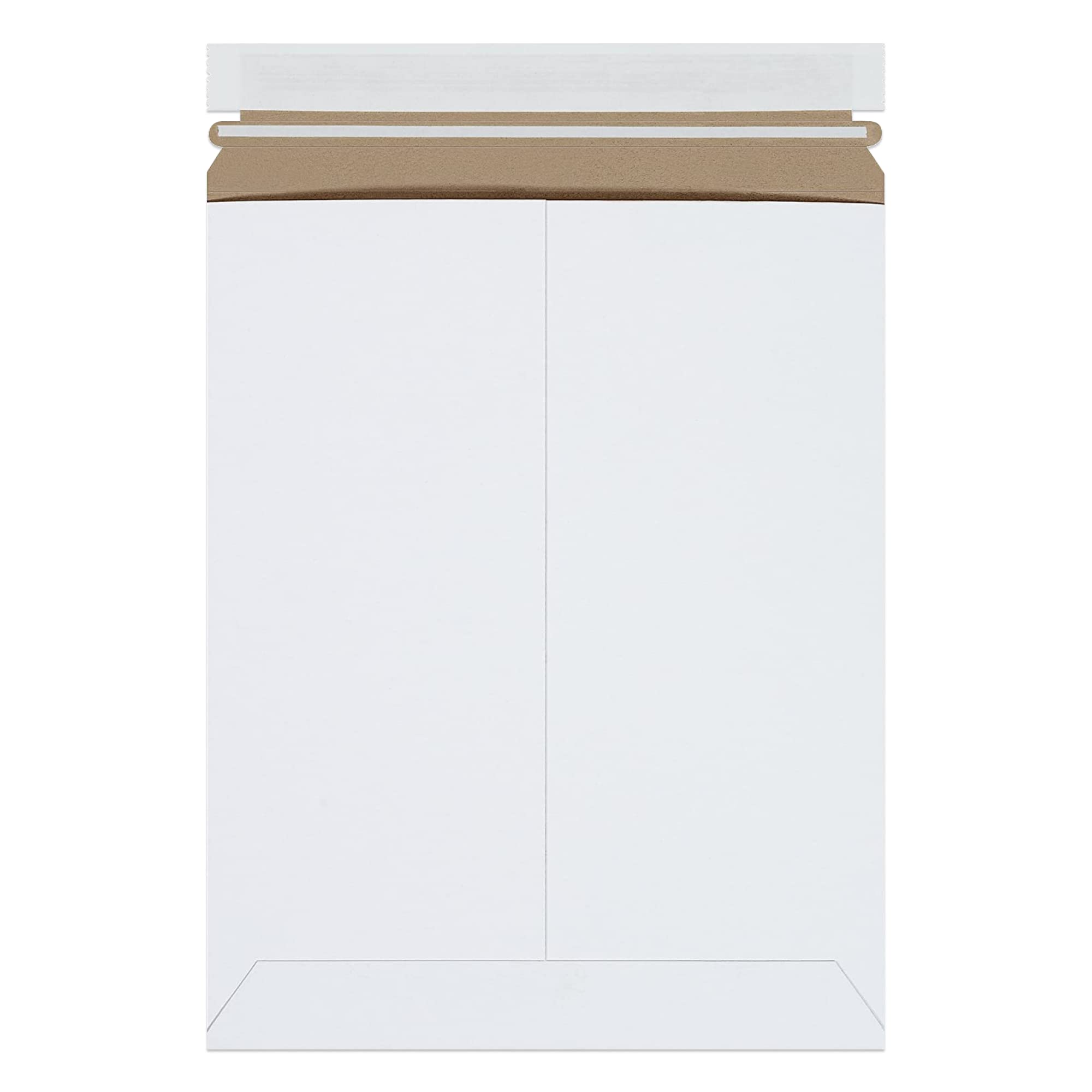 BOX USA Shipping StayFlat Mailer 9.75"L x 12.25"W, 100-Pack | Flat Cardboard Mailing Envelope for Packing, and Document Storage