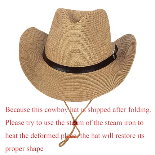 Sombrero Vaquero de Paja con Ala Ancha para Hombre y Mujer miniatura 2