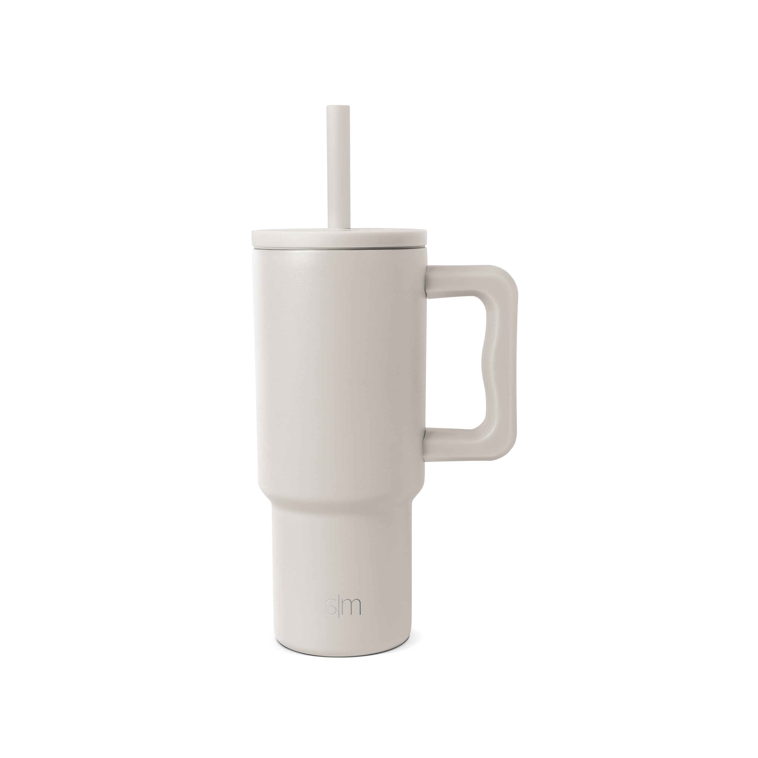 Simple Modern Kids 24 oz Tumbler with Handle and Silicone Straw Lid | Spill Proof and Leak Resistant | Reusable Stainless Steel Bottle | Gift for Kids Boys Girls | Trek Collection | Almond Birch-image-19