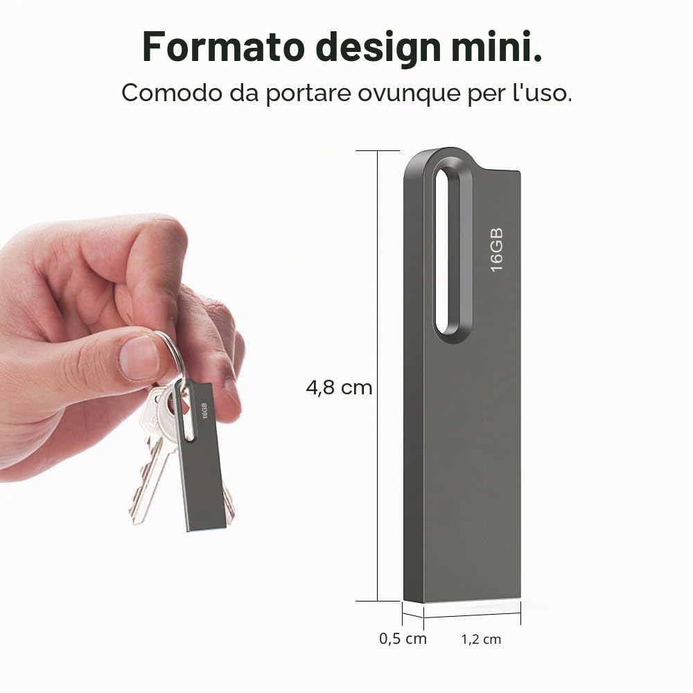 JOIOT Chiavetta USB 16 GB 10 Pezzi Pennetta USB Chiavetta USB 3.0 Pen Drive USB Flash Drive Chiavette Memoria USB Stick per Cellulare Tablet Computer Laptop MacBook