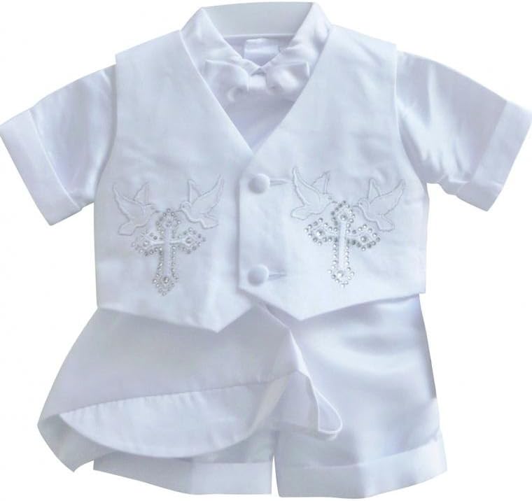 White Boy Baptism Outfit B4 - Size 3T