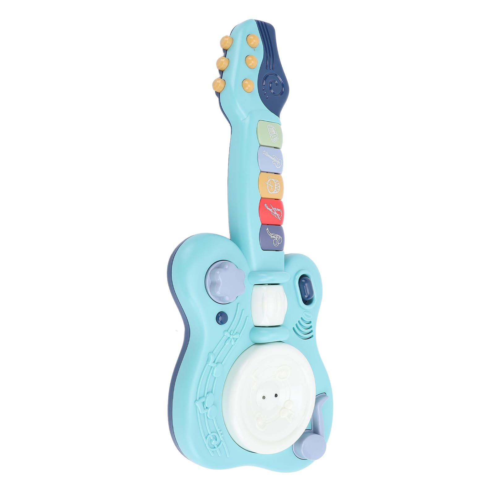RASTKY Toddler Guitar Toy, Multifunctional Guitar Music Toy, Vibrating Design, Electronic Piano Function, Safe ABS Material, Lightweight and Portable for Fun