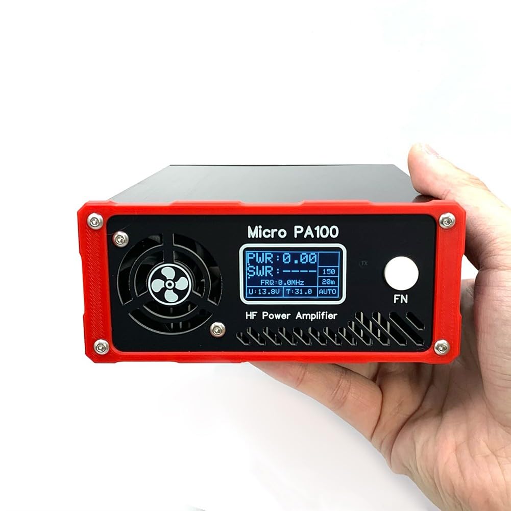 MiPA100 tragbarer 100-W-Kurzwellenfilter für HAM-Radio 3,5–30 MHz, automatische LPF-Umschaltung, ICOM/YAESU/XIEGU kompatibel mit Kühlventilatoren