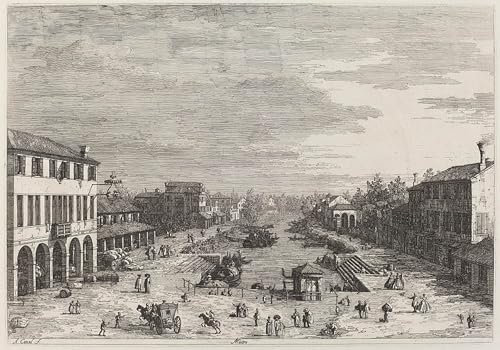 Toile paysage Canaletto 60x90cm pour décoration de chambre