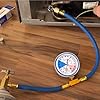 Refrigerator Freon Recharge Kit, R134a Refrigerant Recharge Kit, Fridge Recharge Kit, with 1 BPV31 Bullet Piercing Tap Valve, 1 R134a Self-Sealing Adapter, for Home AC Refrigerant System #1
