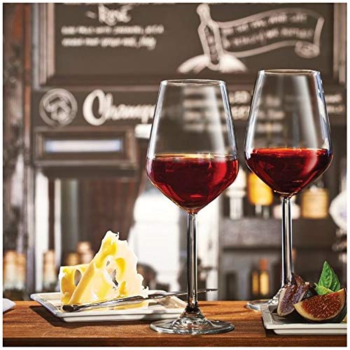 Pasabahce Allegra Red Wine Glasses -Set of 6 (350 ml), Made in Europe 1