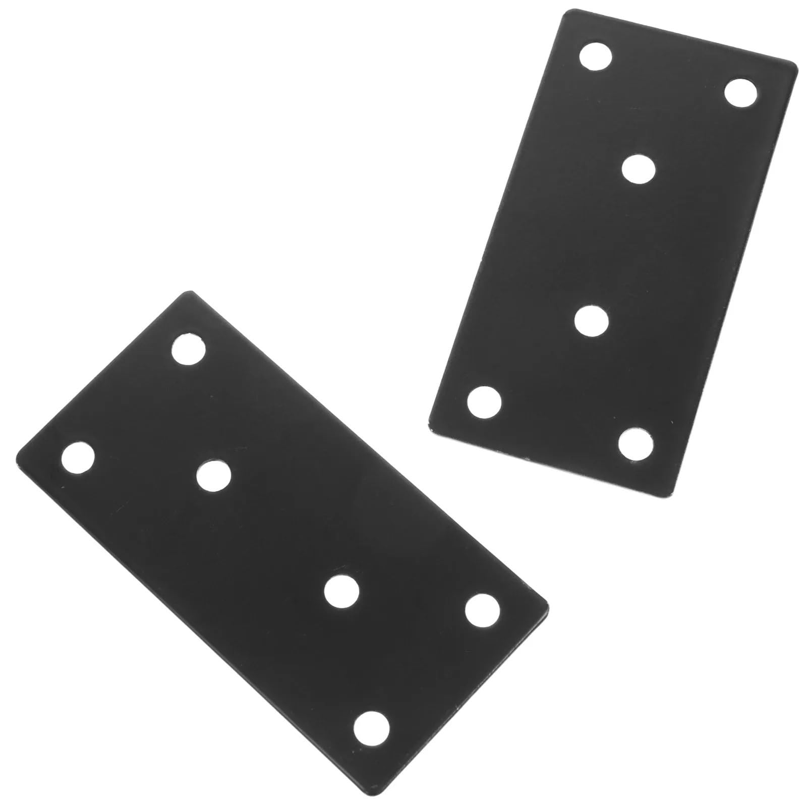 Stainless Steel Flat Straight Brackets 8Pcs Flat Straight Furniture Brackets Stainless Steel Corner Angle Bracket for Wood Cupboard Table Shelf Reinforcement Braces for Wood