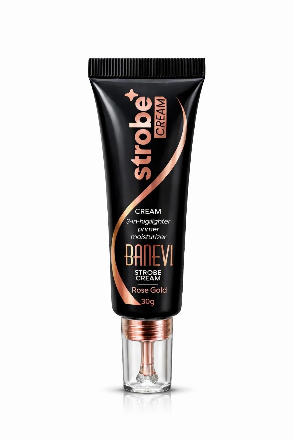 Strobe Cream for Face 30g – 3 in 1 Highlighter, Primer & Moisturiser | Dewy Instant Glow Illuminating Cream | Hydrating Makeup Base for Radiant Skin (Rose Gold)-image-28