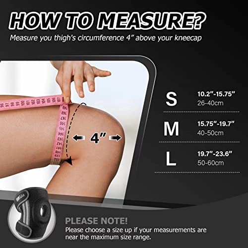 Cotlike Knee Braces With Side Stabilizers For Knee Pain, Patella Knee Support For Men And Women - Arthritis Pain, Meniscus Tear Cl Mcl Injury Recovery, Running, Workout (Gray, M) #TOP1