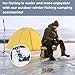 Ice Anchor Drill Adapter Tool,Ice Shed Anchor Drill Attachment for Setting Up an Outdoor Ice Fishing Camping Tent,Ice Fishing Shelter Accessories