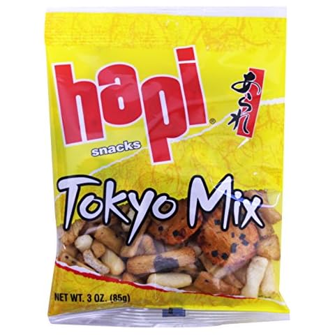 Hapi Tokyo Mix Rice Crackers, 3-Ounce Bags (Pack of 12) Cover