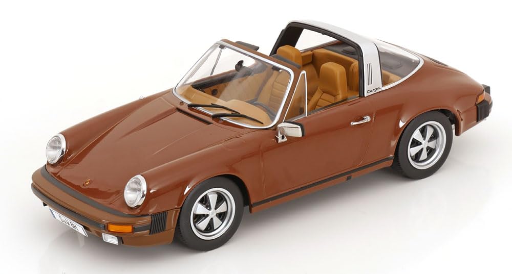 KK Scale KKDC180923 - Porsch. 911 Sc Targa Brown 1975 German TV-Series Tatort Stuttgart - Scala 1/18 - modellino Auto