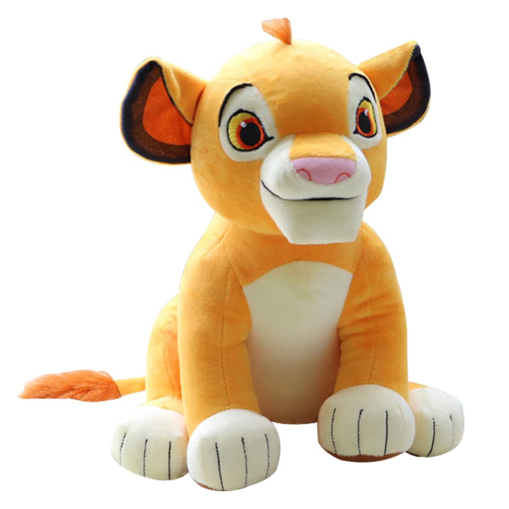 NA Lion King Plush Doll, Plush Animal Hugging Pillow Toy, Soft Cute Lion Plush Pillow Comfortable Doll Cushion Toys for Kids Boys Girls, Birthday Valentine's Day Gifts, Yellow