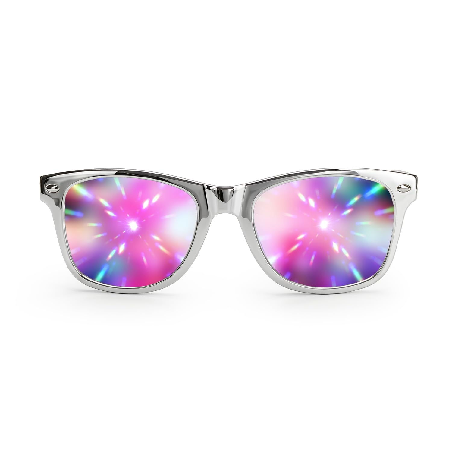 Amazon.com: GloFX Ultimate Diffraction Glasses - Chrome - 3D Prism