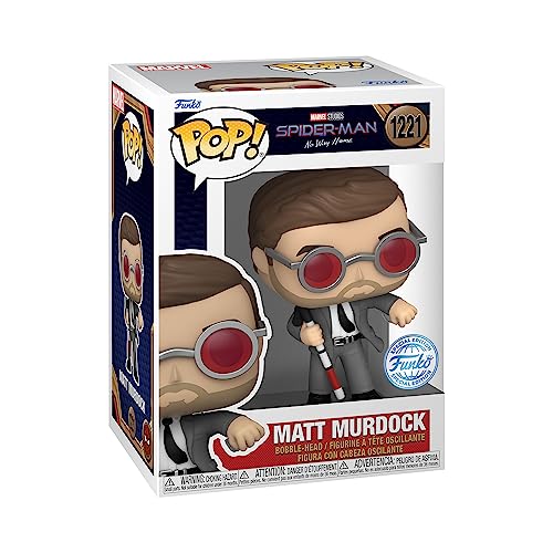 Image of Funko Pop! Marvel: Spider-Man: No Way Home - Matt Murdock with Brick - Amazon Exclusive - Collectable Vinyl Figure - Gift Idea - Official Products - Movies Fans