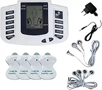 Aparelho Eletroestimulador Choque Dor Muscular Digital Tela LCD Portátil TENS com 8 Modos, Display LCD, controle de intensidade – Fisioterapia e Estimulação Nervosa