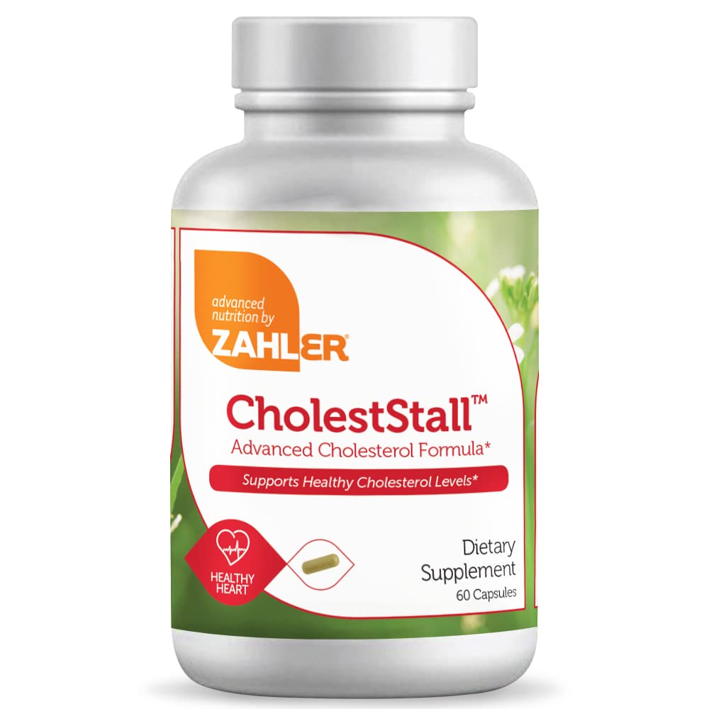 Zahler CholestStall, Cholesterol Support Supplement, Helps Maintain LDL, Certified Kosher, 30 Capsules