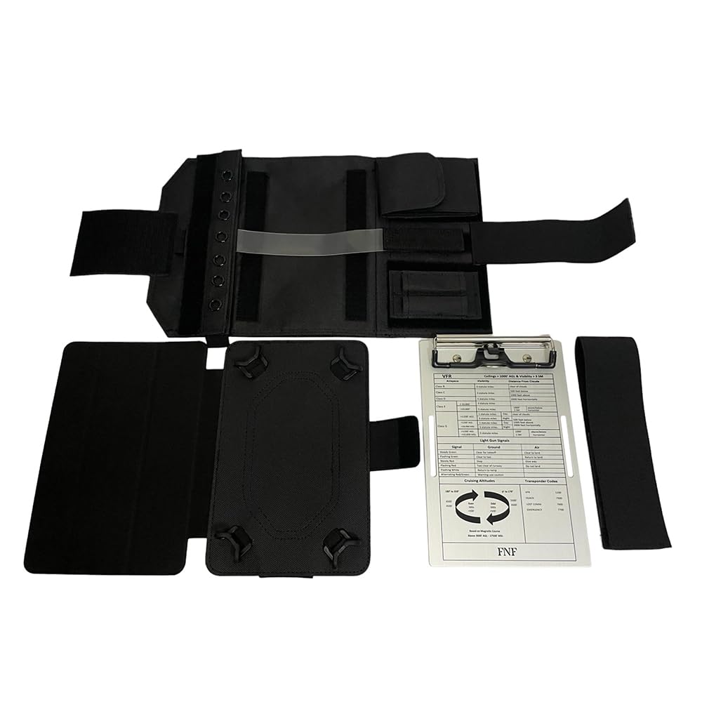 Aviation Kneeboard Pilot Kniebrett mit Klemmbrett kompatibel für iPad Mini