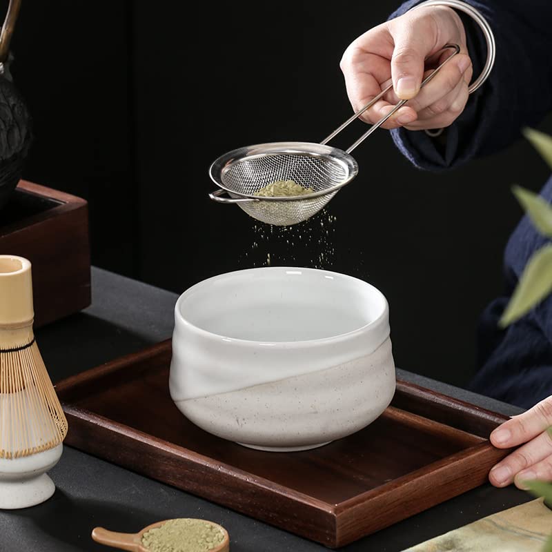 4 Pezzi Set Matcha Giapponese Frusta cucchiaino Set da tè Negozio di Bevande per Interni Strumenti per la Preparazione del tè Accessori Utensili da Cucina